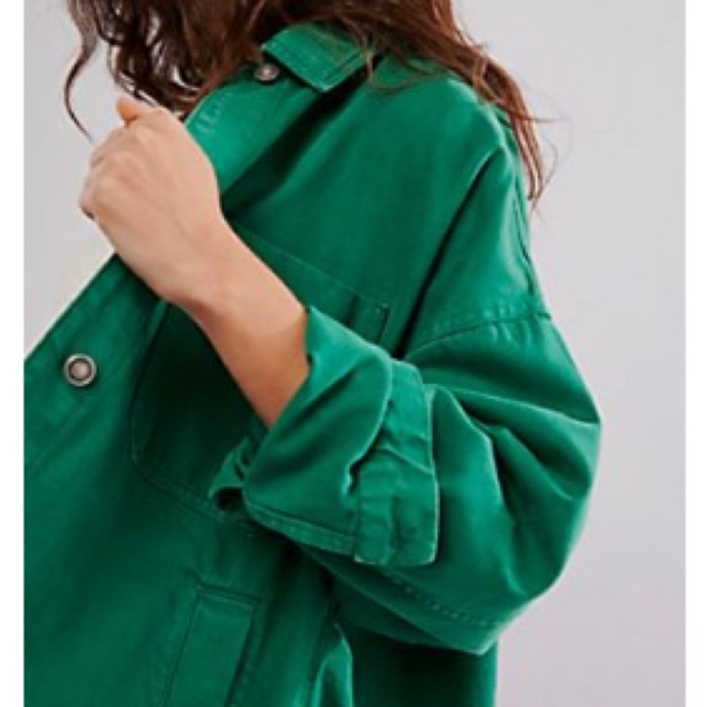 We The Free Madison City Denim Jacket in Verdis XL